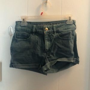 Light blue high waisted shorts